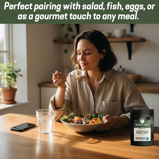 Dr. Cowan's Garden Ashitaba Powder – Premium Sun-Dried Ashitaba Leaves – Small-Batch Herbal Superfood – Pure Ashitaba Powder for Daily Vitality Digestion Support (20 Servings)