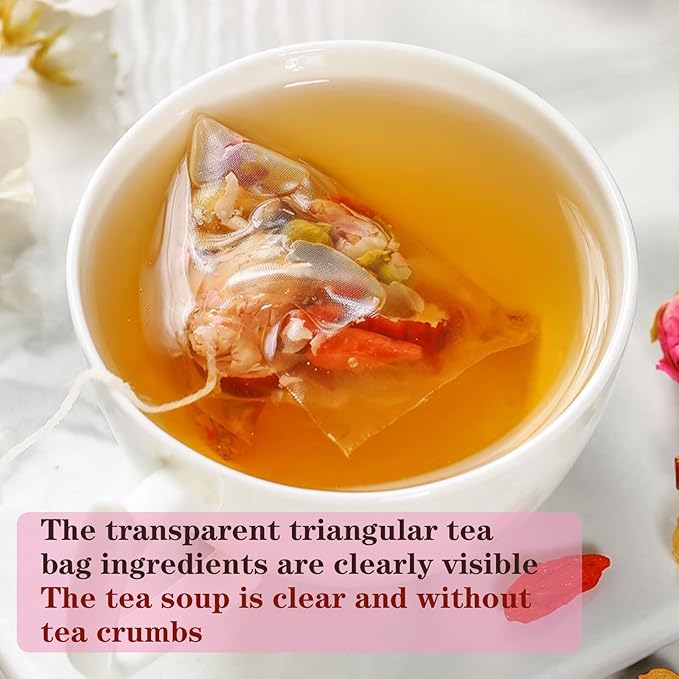 Longan Red Date Tea Rose Red Jujube Fruit Goji Berry Tea Bags Women's Five Treasures Tea Date Longan Goji Berry Roses Wolfberry Flower Chinese Herbal Fruit No addition Caffeine Free 桂圆红枣枸杞茶 玫瑰红枣茶 160g