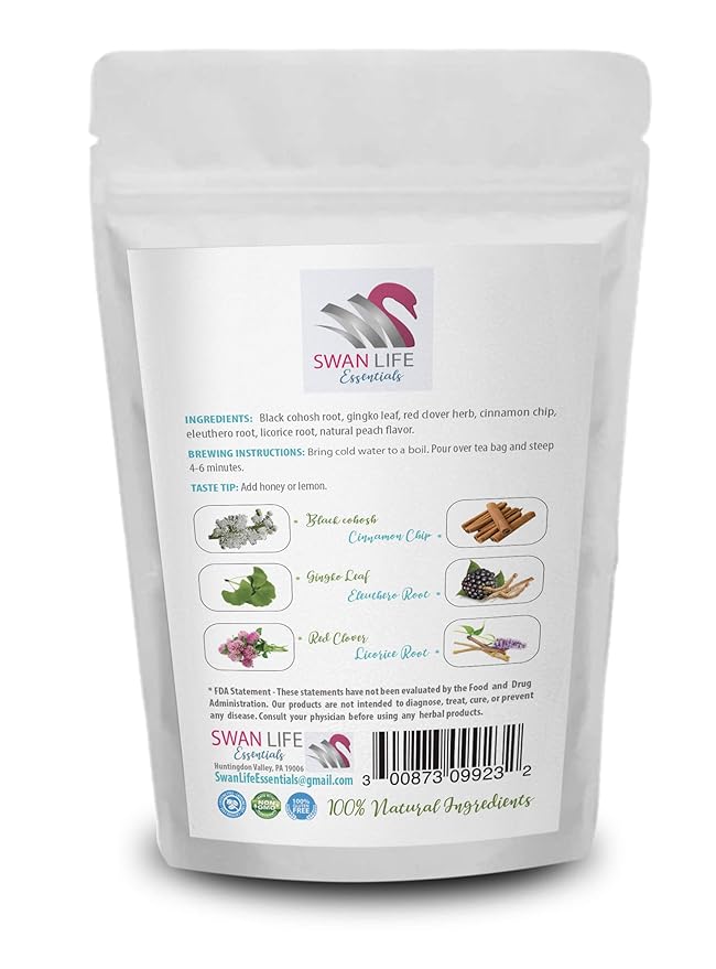hot flash relief for women - MENOPAUSE HERBAL TEA 14 DAYS - Black Cohosh night sweats relief tea for women tea with red clover menopause support tea organic menopause relief tea menopause tea