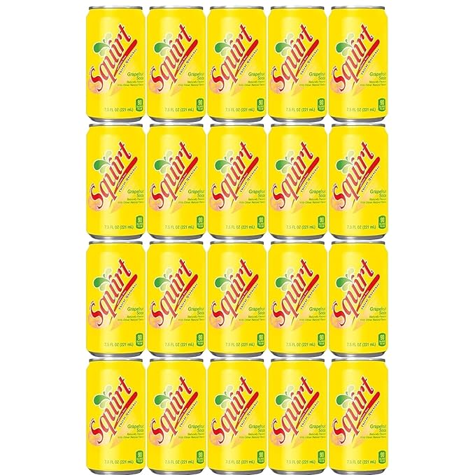 Squirt Mini Soda Cans | (Pack of 20) | Flavor Soda Variety Pack | Soft Drink Assortment of Beverages | The Beverage Care Package of Mix Pop | Home &amp Office Fridge Restock Kit | 7.5 oz. Cans | By T