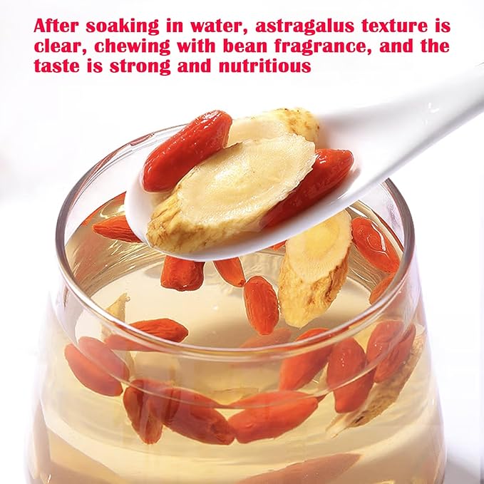 Lingyunxi Astragalus 黄芪 300g Astragalus Root Slices Huang Qi Astragalus Root Tea Grade Chinese Herbal Tea Make Brewing Tea Cooking Soups Congee No Addition 黄芪片