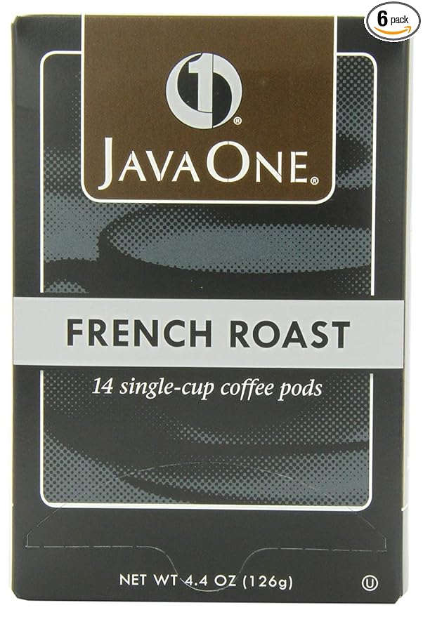 Java One French Roast Coffee 14-Count Pods (Pack of 6)