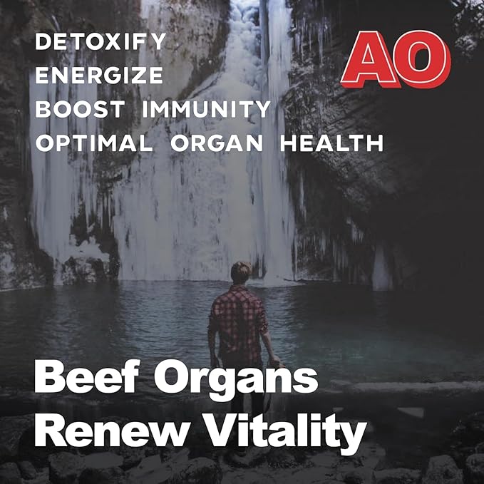 Grass Fed Beef Organs Supplement 4500mg - Desiccated Liver Bone Marrow Heart Spleen Pancreas &amp Kidney Non-GMO Gluten Free Undefatted by Ancient Origins (180 Capsules 750mg Each)