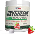 EHP Labs OxyGreens Super Greens Powder with Spirulina &amp Chlorella Prebiotic Fiber Probiotics &amp Digestive Enzymes – Antioxidant Green Superfood Supplement - 15 Serves (Strawb. Margarita)
