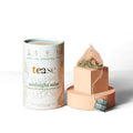 Tease Tea Organic Peppermint Tea - Midnight Mint Digestive Health Herbal Drink Stomach Relief Caffeine Free Drink Made with Peppermint Spearmint and Peach For Calming and Soothing Blend