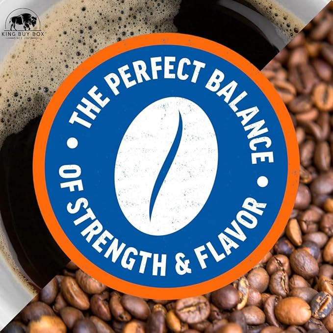 KING BUY BOX Cup 1 PCS Bundle with Original Roast Ground Coffee (43.1 oz 2 Pack) - Medium Roast compatible with Maxwell