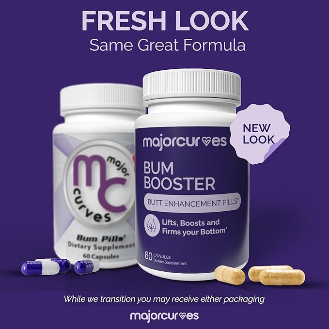 Bum Booster Pills – Butt Enhancement for Women Booty Growth Capsules for Bigger Bum Curvier Hips and Glutes Natural Brazilian Butt Lift Alternative with Fenugreek and Wild Yam