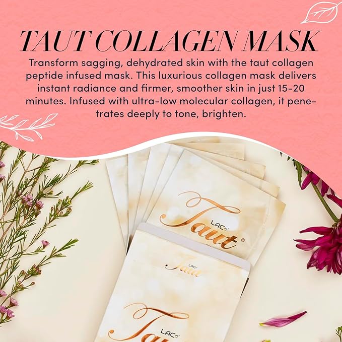 TAUT Premium Advanced Collagen - Liquid Collagen for Women Collagen Drink Advanced Formula for Hydration Vitamins C Wrinkles Fine Lines and Sagging Skin - Best Liquid Collagen