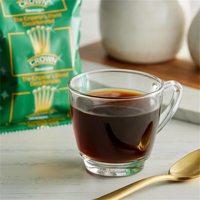 Crown Beverages Emperor's Blend Decaf Coffee Packet 2 oz. - 80/Pieces WS-110EMPBLDDEC-NF