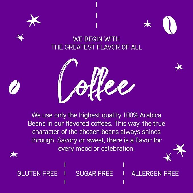 Joffrey's Coffee - Caramel Mudslide Flavored Coffee Artisan Medium Roast Arabica Coffee Beans Caramel Dark Chocolate Vanilla &amp Rum Flavor K-Cup 2.0 Compatible (96 Count)