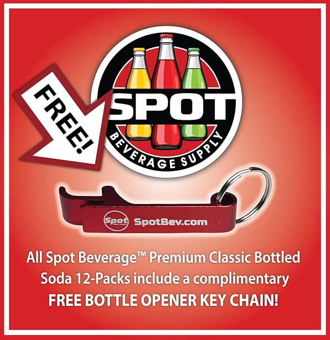 Spot Beverage™ Premium Classic Bottled Soda Brands (12-Pack Jarritos Grapefruit)