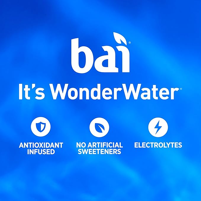 Bai Antioxidant Infused Water Beverage Raspberry Lemon Lime with Vitamin C and No Artificial Sweeteners 18 Fluid Ounce Bottle 12 Pack