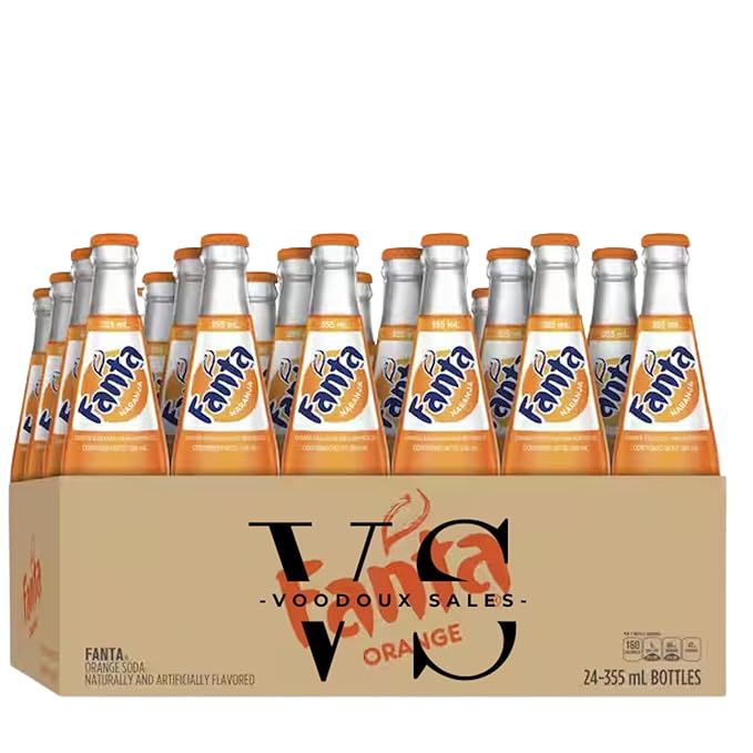 Fanta 12 Pack - Mexican Glass Soda - In Voodoux Sales Package