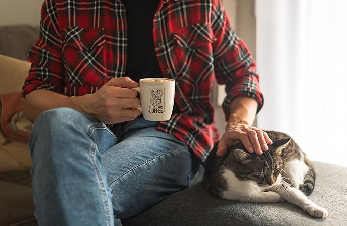 Kitty Town Coffee: Robust Roy Medium Roast Coffee From Brazil &amp Costa Rica 2lb (32oz) Whole Bean