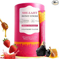 Shilajit Honey Sticks for Women Strawberry Shilajit Honeysticks with Shatavari &amp Saffron 75%+ Fulvic Acid &amp 85+ Trace Minerals for hormonal Balance &amp Energy Boost Easy Single | 30 Stick