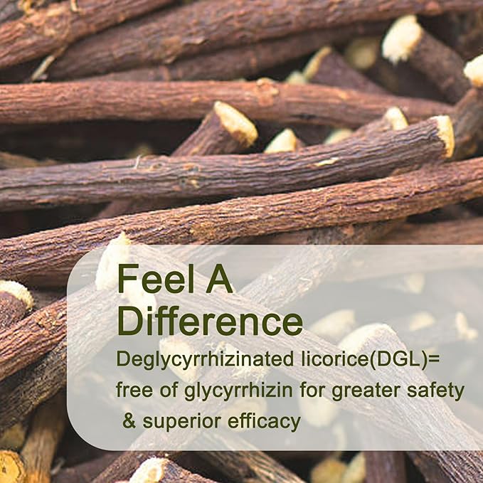 DGL Gummies | Licorice Root Extract 400mg DGL | Supports Digestive Health | Vegan and Gluten-Free | Delicious Berry Flavor 60 Gummies (1)