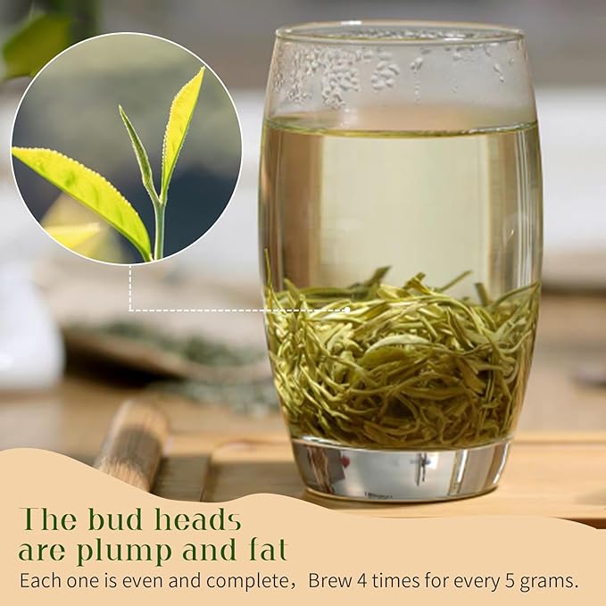 XIXICHA Jasmine Tea Loose Leaf Grade AAA Chinese Jasmine Green Tea Loose Leaf Natural Aroma and Sweet Taste （96 cups）茉莉花茶 茶叶 茉莉飘雪 绿茶 4.23oz/120g