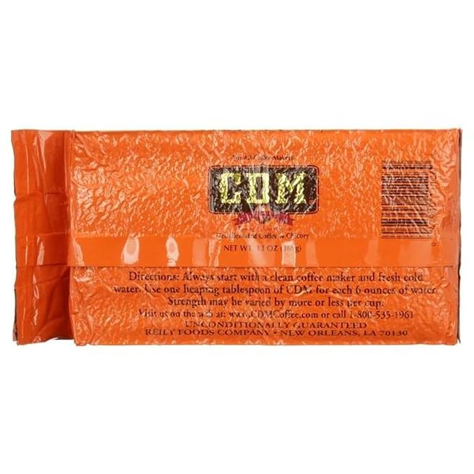 CDM Decaffeinated Ground Coffee &amp Chicory for All Coffee Makers 13oz Bag (Pack of 12)