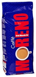 GRAN MISCELA BAR Roast CAFFE MORENO USA. Premium Blend Whole Bean 1Kg. 2.2 Pound Made in Italy il Vero espresso Napoletano.