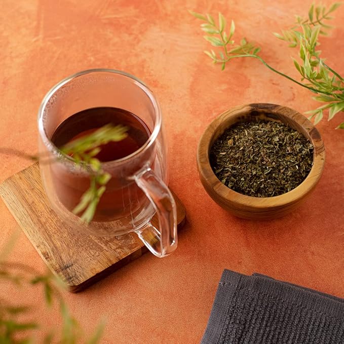Positively Tea Company Organic Spearmint Green Green Tea Loose Leaf USDA Organic 1 Pound Bag