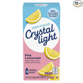 Crystal Light On The Go Pink Lemonade Powdered Soft Drink Mix 0.13 Ounce - 10 per pack - 12 packs per case.