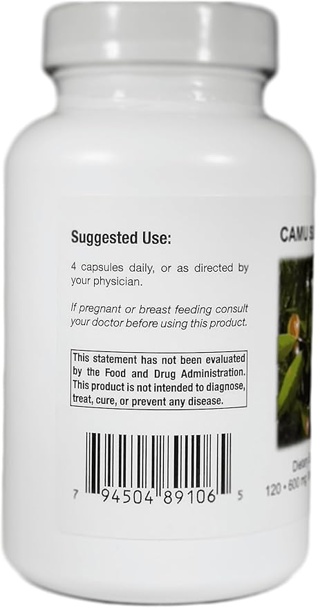Supreme Nutrition Camu Supreme 120 Pure Camu Camu Fruit Vegetarian Capsules (Pack of 2)