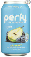 Perfy Dr. Perfy Flavored Superfood Soda Caffeine Free No Added Sugar 12 Fluid Ounces (Pack Of 12)