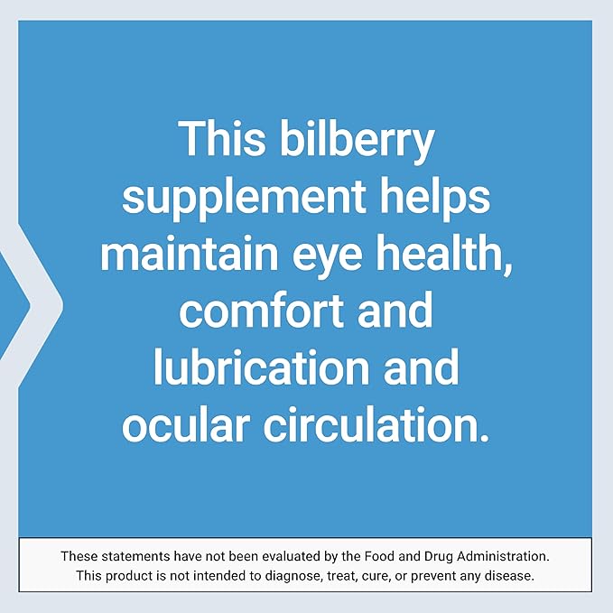Life Extension Standardized European Bilberry Extract 100 mg MirtoSelect® Vaccinium myrtillus Eye Health Circulation Lubrication Gluten-Free Non-GMO Vegetarian 90 Capsules