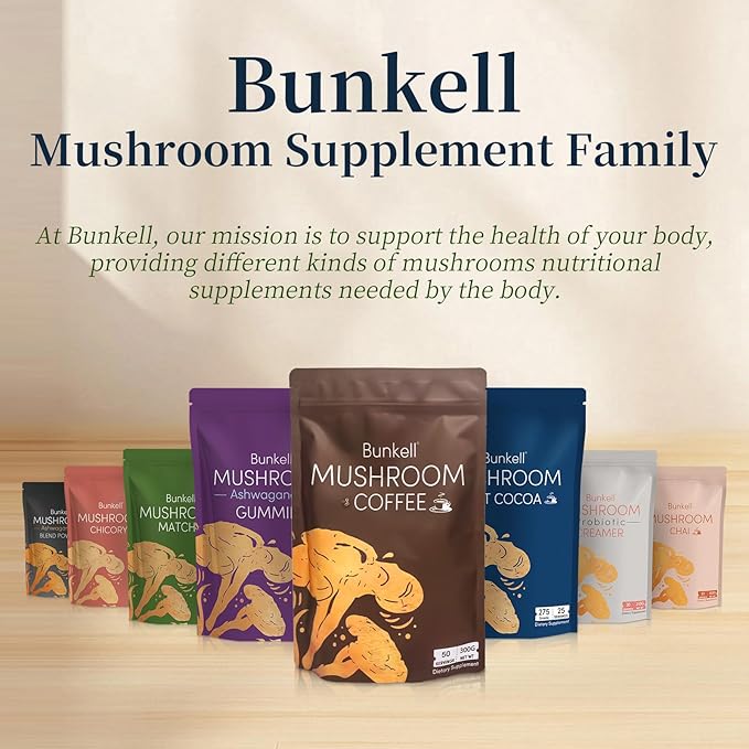 Mushroom Hot Cocoa Adaptogenic Mushroom with Reishi L-Theanine Chicory Melatonin &amp Glycine Melatonin Sleep Hot Cocoa Supplement for Sleep and Stress Support 25 Servings 1 Pack