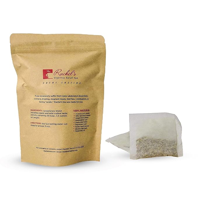 (120 Bags/240 Cups) Rachel’s Tea: Turmeric Wild Yam Ginger Marshmallow Chamomile Peppermint Fennel Slippery Elm