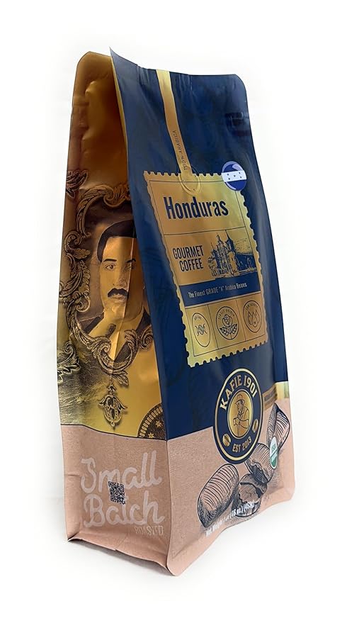 Kafie 1901 Honduras Organic Coffee – 1 lb Whole Bean – Single Origin Specialty Grade Small-Batch Roasted in Miami