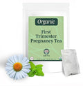 Jade Tea - Organic First Trimester Tea - Nurturing Pregnancy Tea | First Bloom | Gentle Morning Sickness Relief &amp Foundational Prenatal Nutrition | Caffeine-Free | Made In USA