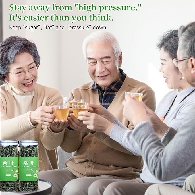 Wanhua Hall Mulberry Leaf Tea Mulberry Tea Loose Leaf 9.17oz/260g Fresh Taste Dried Sang Ye Loose Leaf Herbal Tea Caffeine Free 桑叶茶 桑叶 霜桑叶