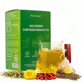 Ben Huatuo – Goji Berry Chrysanthemum Tea herbal-teas with dandelion root tea Tangerine Peel &amp Honeysuckle – Supports Liver Health Detox &amp Digestion – Vegan Sugar-Free Caffeine-Free (1 Box
