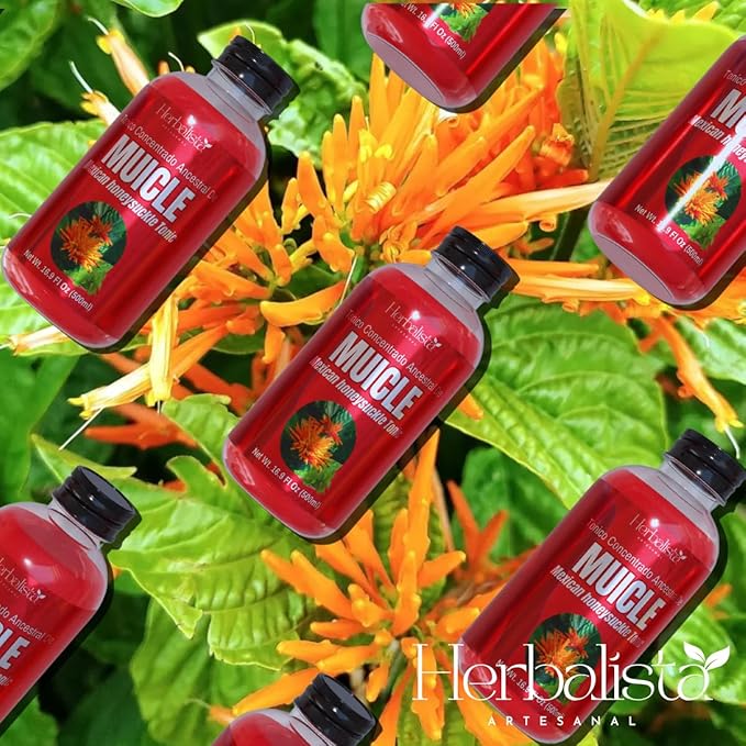 Premium Viral Muicle Tonic (Mexican Honeysuckle) 16.9 fl oz (500ml) - Concentraded Bitter Tonic 1 Tbsp = 3 Cups of Sangre de Cristo Tea- Tonico Herbal - Herbal Fitness Natural Traditional