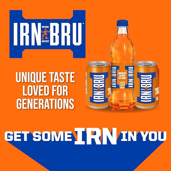Irn-Bru Bottles 16.9 Fl Oz (Pack of 12)