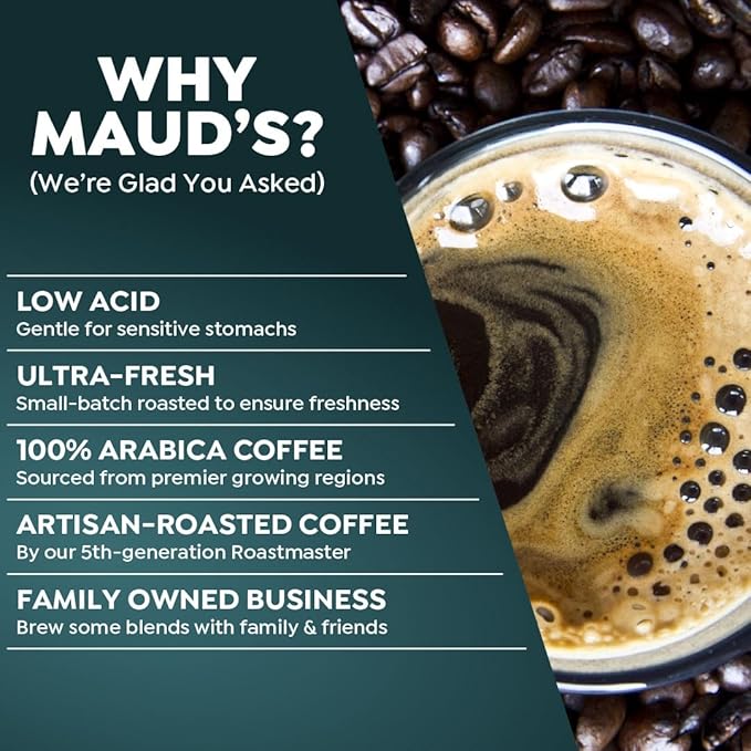 Maud's Decaf Kona Coffee Pods100 ct Decaffeinated Medium Roast Coffee in Single Serve Pods – 100% Arabica Coffee Compatible with Keurig K Cups Maker