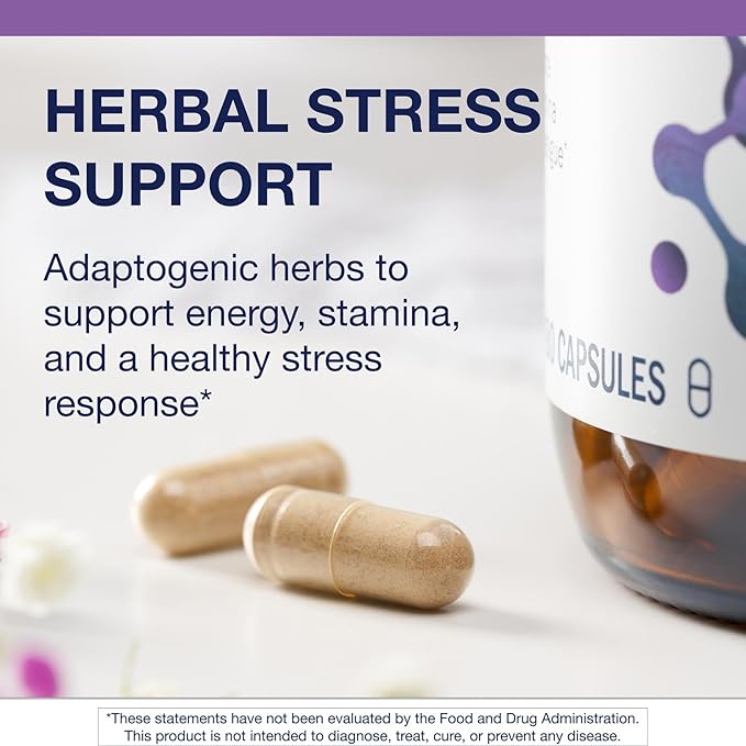 Metagenics Adreset - Adaptogen Formula with Rhodiola Panax Ginseng &amp Cordyceps - Supports Stress Resilience Energy &amp Fatigue Relief - Non-GMO Gluten-Free &amp Vegetarian - 180 Capsules