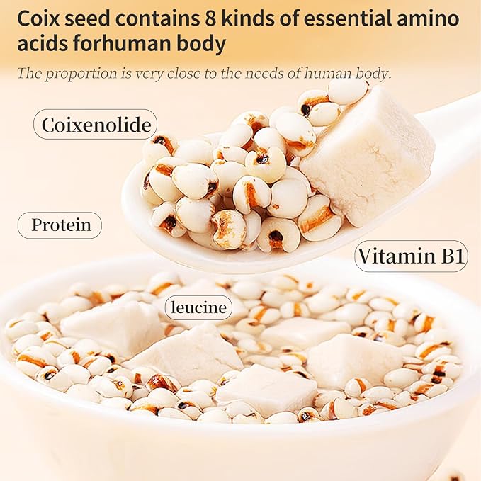 Job's Tears Coix Seed Jobs Tears Seeds Pearl Barley Coix Rice No addition No Sugar薏米 薏仁米 薏仁 薏苡仁18oz/500g