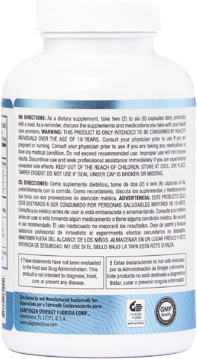ADAPTOHEAL Immodulator - Adaptogenic Supplement for Well-Being with Ginseng Ashwagandha Reishi Mushroom - Supports Stress Response Mood Balance and Immune System Function (180 Capsules/700 mg)