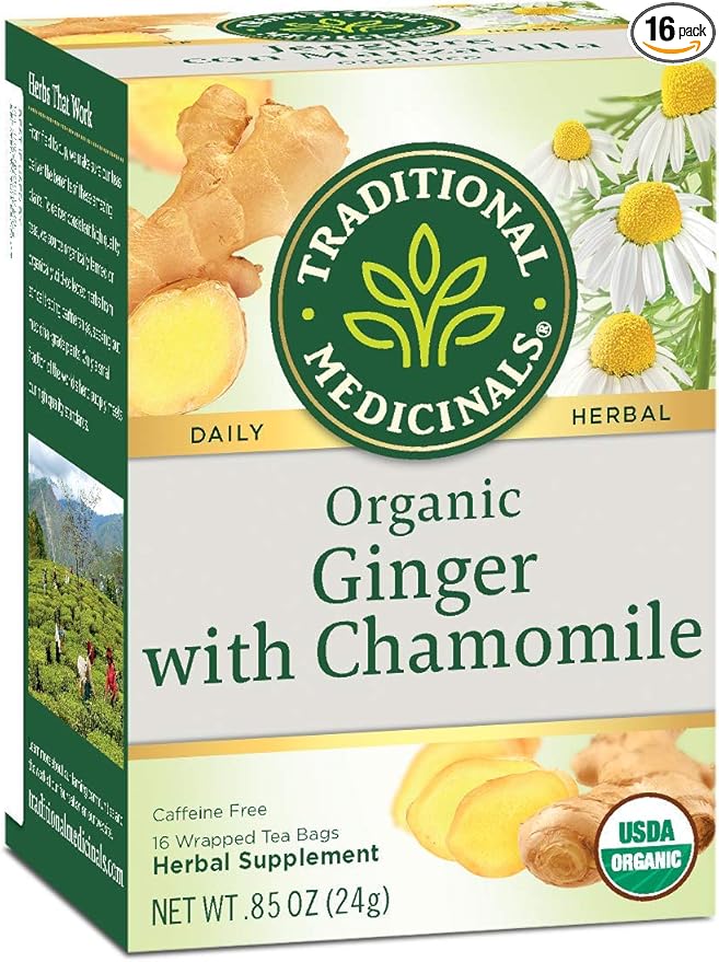 Traditional Medicinals Tea Og1 Ginger W/ Chamoml 16 Bag