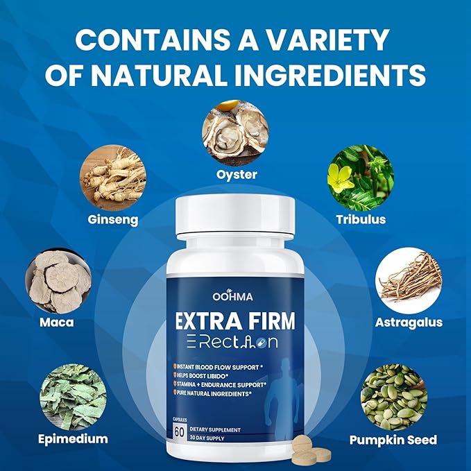 New Male Enhancing Supplement Designed to be Fast Acting for Blood Flow to Gain Length &amp Girth + Stamina Increase Size Strength Maca Epimedium and Other Natural Ingredients 3rd Party Tested