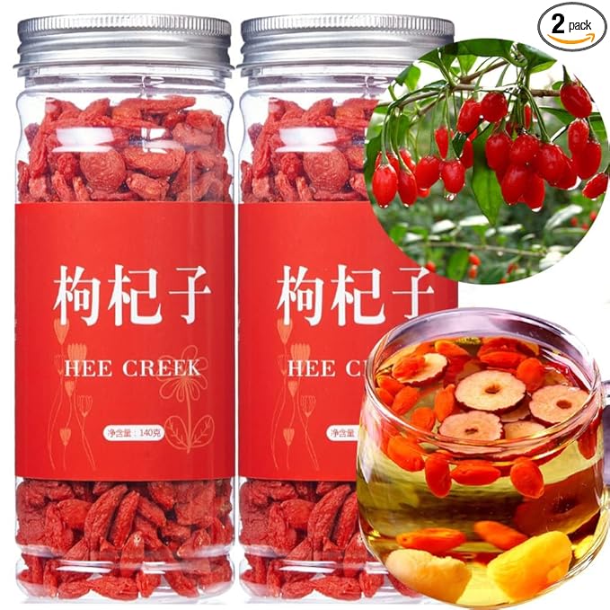 Premium Ning Xia Dried Goji Berry 9.87oz/280g Large Size Wolfberry Vegan Wolfberries Perfect for Herbal Tea Snacks Baking Cook Porridge Stewed Soup Sulfur Free No Additives 宁夏枸杞子 红枸杞