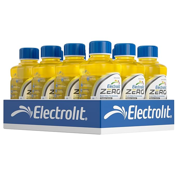 Electrolit Hydration Electrolyte Drinks Sports Beverages with Electrolytes Magnesium Calcium &amp Potassium Recovery Drink for Post Workout 12 Pack (Zero Lemon Breeze)