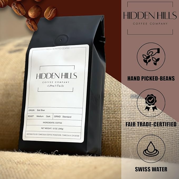 Hidden Hills Whiskey Barrel Aged Coffee Freshly Roasted Personally For You Upon Ordering And Shipped Directly Strong &amp Smooth Blend 30 Days Aged In A Bourbon Barrel