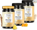 Winged Wellness Rise Up Energy &amp Focus Gummies for Women - Daily Brain Boost Gummy Supplement with Natural Caffeine Ashwagandha B12 Nootropics Alpha-GPC &amp Lion’s Mane - Pineapple 180 Gumm