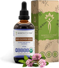 Red Clover Herb USDA Organic Tincture | Alcohol-FREE Extract High-Potency Herbal Drops| Made from 100% Certified Organic Red Clover Herb (Trifolium Pratense) Dried Leaf and Flower 4 oz