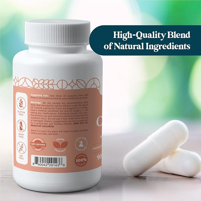 Pattern Wellness Fibro Complex – Advanced Formula with BioPerine® for Nutrient Absorption – Supports Muscle Joint &amp Mobility Health – 90 Vegan Capsules