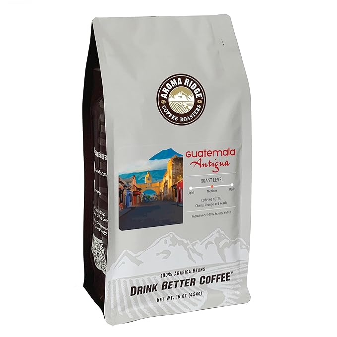 Aroma Ridge Guatemala Antigua SWP Decaf Coffee 1 lb Whole Bean