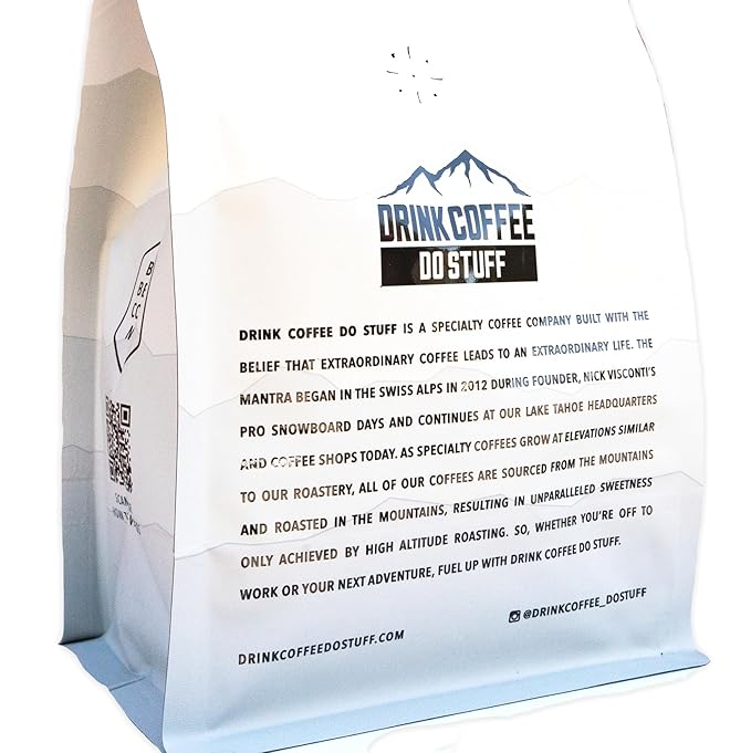 DRINK COFFEE DO STUFF Blend 2 Pound Bag Whole Bean Sweet Chocolate Caffeine Organic Lake Tahoe Coffee (Tips Up Tahoe)